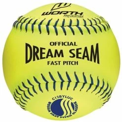 Kelly's Ultimate Sports Rawlings USSSA 12" Official Dream Seam Fastpitch Softballs C12BYLUC