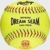 Kelly's Ultimate Sports Rawlings 12" ASA/USADream Seam Synthetic Fastpitch Softballs C12RYSA