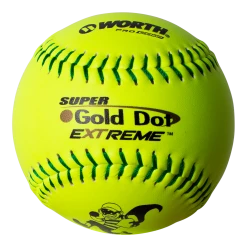 Kelly's Ultimate Sports Worth Super Gold Dot Extreme 44/400 ISA 12" Slowpitch Softballs - IS44CY