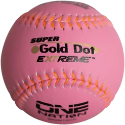 Kelly's Ultimate Sports Worth Pink Super Gold Dot Extreme Composite 44/325 GSL 12" Slowpitch Softballs - WON12CP