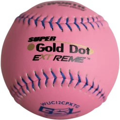 Kelly's Ultimate Sports Worth Pink Super Gold Dot Extreme Composite 40/325 GSL 12" Slowpitch Softballs - WUC12CPXTG