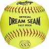 Kelly's Ultimate Sports Rawlings Dream Seam ASA/NFHS 47/375 11" Fastpitch Softballs - C11RYLA