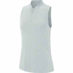 Nike Golf Nike Dri Fit Womens Sleeveless Golf Polo -Bats Elegant store 10268 043PUREPLAT