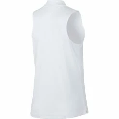 Nike Golf Nike Dri Fit Womens Sleeveless Golf Polo -Bats Elegant store 10268 100WHITE 1