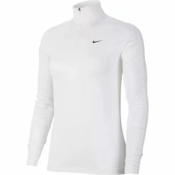Nike Golf Nike UV Dri-FIT Womens Golf 1/4 ZIp -Bats Elegant store 10270 100WHITE