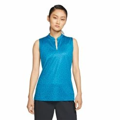 Nike Golf Nike Dri-FIT Blade Print Womens Sleeveless Golf Polo -Bats Elegant store 10278 301GREENABYSS