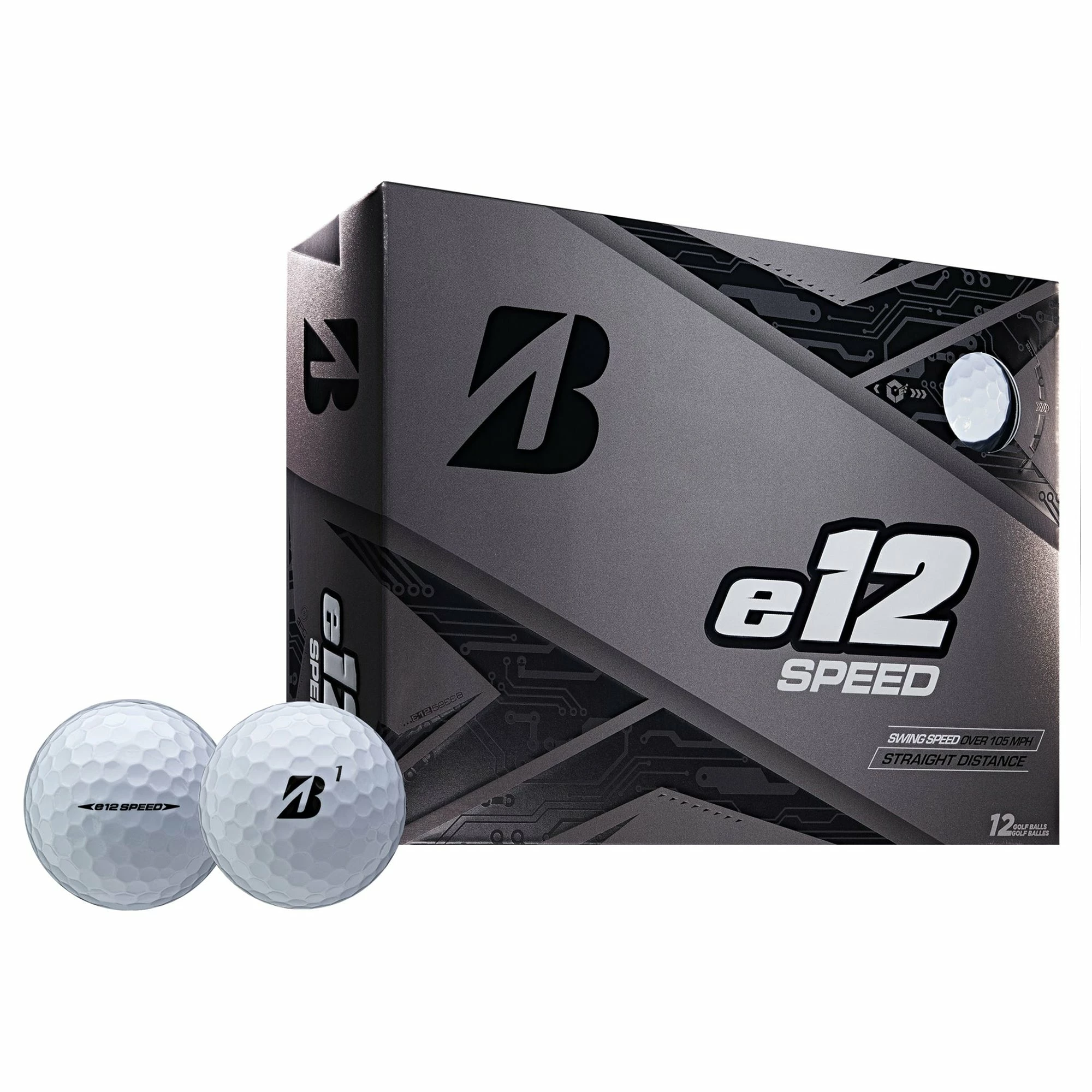Bridgestone E12 SPEED White Golf Balls - Dozen 1 Bridgestone E12 SPEED White Golf Balls - Dozen