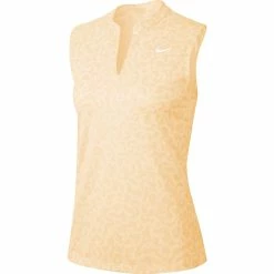 Nike Golf Nike Dri Fit Victory Printed Womens Sleeveless Golf Polo -Bats Elegant store 13307 838GUAVAICE