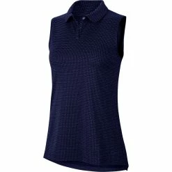 Nike Golf Nike Dri Fit Victory Sleeveless Texture OLC Womens Golf Polo -Bats Elegant store 13308 492BLUEVOID