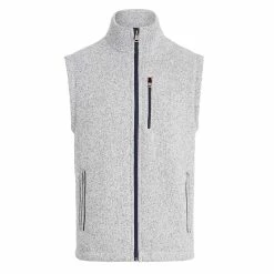 Polo Ralph Lauren Polo Golf Madison Avenue Sweater Mens Fleece Golf Vest -Bats Elegant store 14020 LTGREYHTHR 3