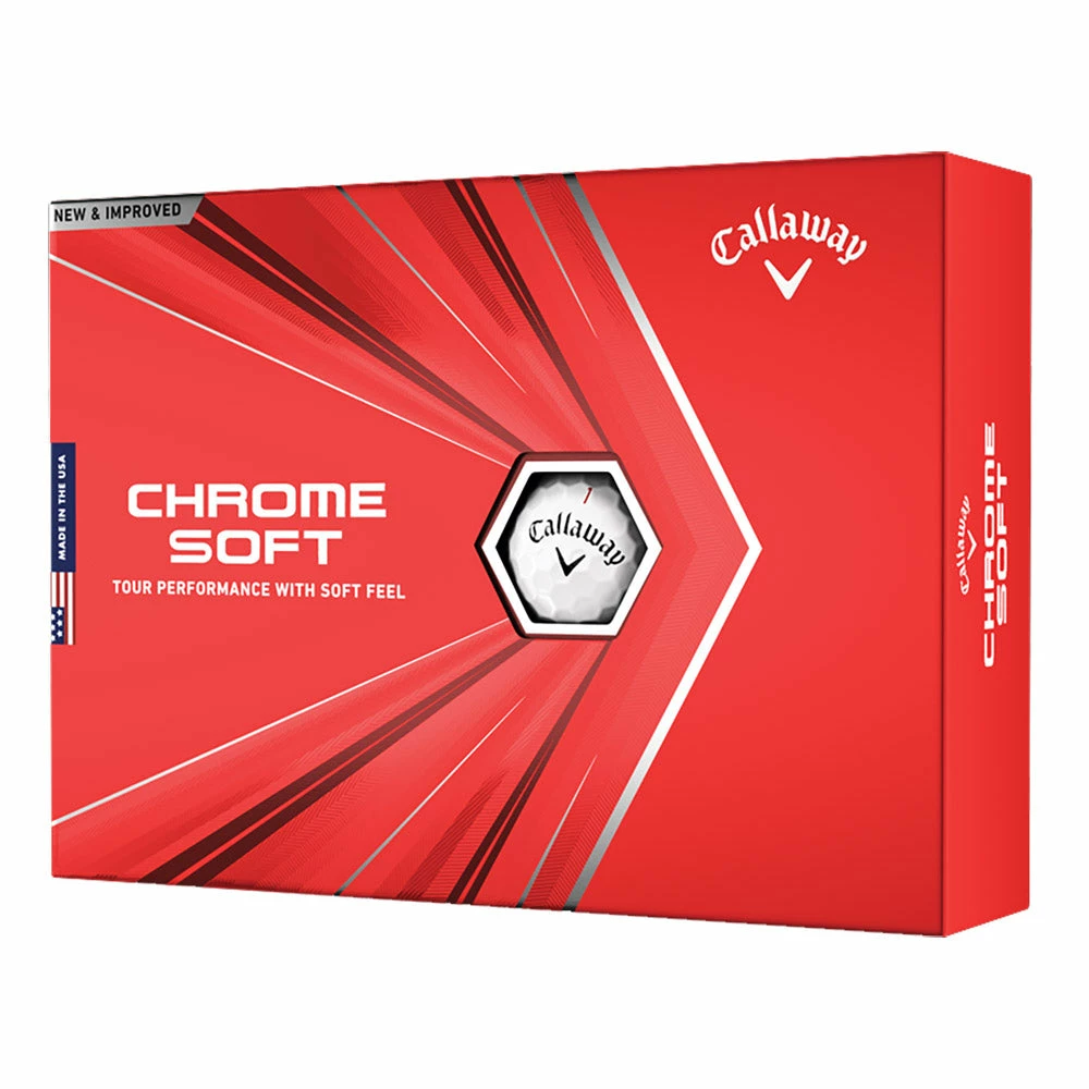 Callaway Chrome Soft Golf Balls 2020 - Dozen 1 Callaway Chrome Soft Golf Balls 2020 - Dozen