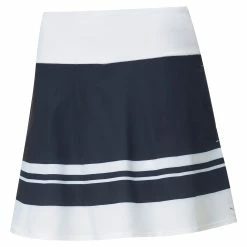 PUMA Golf Puma PWRSHAPE Stripe 16in Navy Womens Golf Skort
