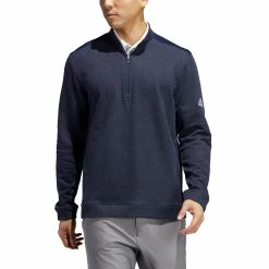 Adidas Golf Adidas Heathered Mens Golf 1/4 Zip