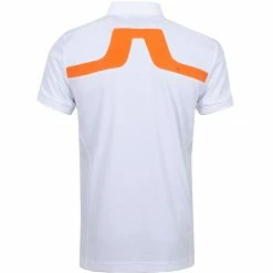 J.Lindeberg J. Lindeberg KV Amer Fit Mens Golf Polo -Bats Elegant store 19475 WHITEORANGE 1
