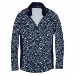 Polo Ralph Lauren RLX Ralph Lauren Printed UV Protection Preppy Petals Womens Golf 1/4 Zip
