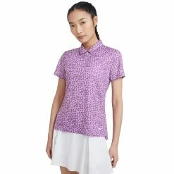 Nike Golf Nike Dri-FIT Printed Womens Golf Polo -Bats Elegant store 20525 VIOLTSHOCK591