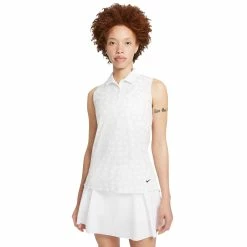 Nike Golf Nike Dri-FIT Printed Womens Sleeveless Golf Polo 6 Nike Golf Nike Dri-FIT Printed Womens Sleeveless Golf Polo -Bats Elegant store 20526 PHOTONDUST025