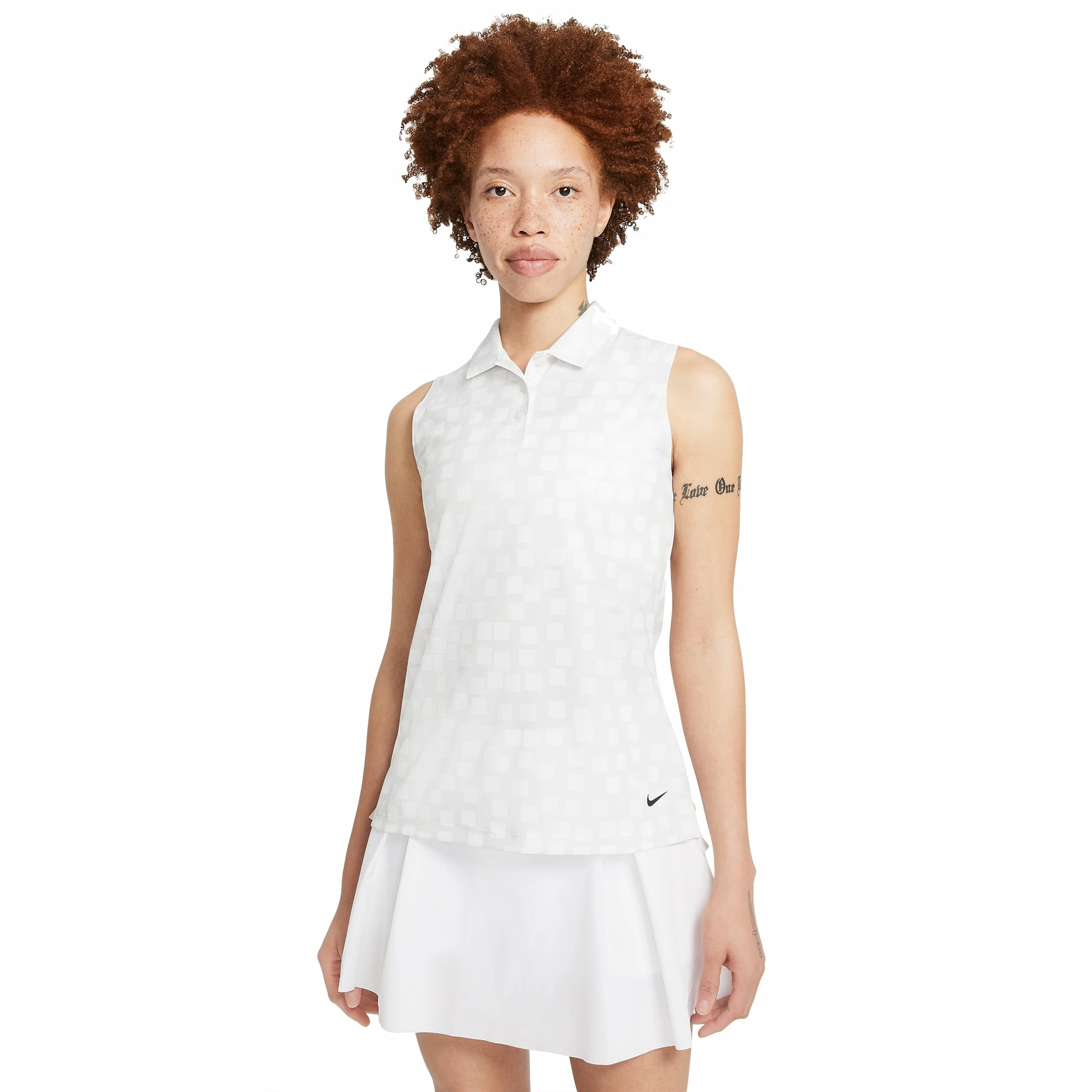 Nike Golf Nike Dri-FIT Printed Womens Sleeveless Golf Polo 3 Nike Golf Nike Dri-FIT Printed Womens Sleeveless Golf Polo - Image 3