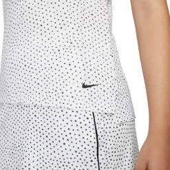 Nike Golf Nike Dri-FIT Victory Printed White Womens Golf Polo -Bats Elegant store 21350 WHITE100 2 fc1ca1dc b23f 46ae be18 f10d3d572613