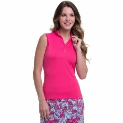 EP NY EP New York Shawl Collar Rosette Womens Golf Polo