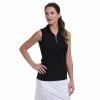 EP NY EP New York Convertible Mock Zip Womens Golf Polo