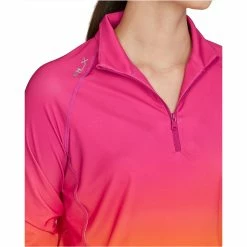Polo Ralph Lauren RLX Ralph Lauren Printed Airflow Jersey Sunset Ombre Womens Golf 1/4 Zip -Bats Elegant store 21974 SUNSETOMBRE 3 f1f85efc 2d07 4297 9a63 843526fe55a6