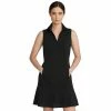 Polo Ralph Lauren RLX Ralph Lauren V-Neck Eyelet Knit Polo Black Womens Golf Dress