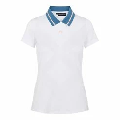 J.Lindeberg J. Lindeberg Nilo White Womens Golf Polo