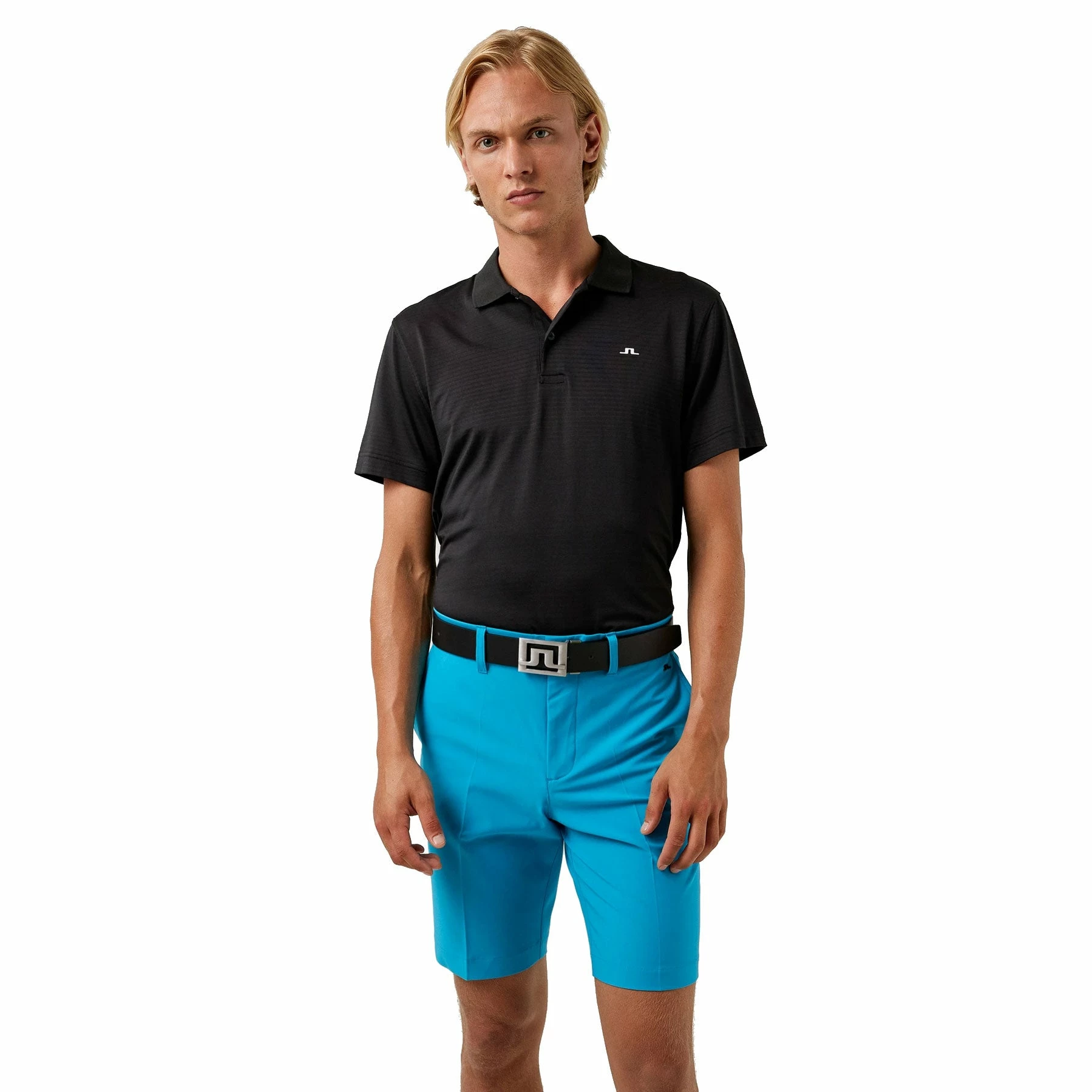 J.Lindeberg J. Lindeberg Lars Regular Fit Black Mens Golf Polo 1 J.Lindeberg J. Lindeberg Lars Regular Fit Black Mens Golf Polo