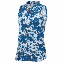 Under Armour Zinger Speckled Floral Womens Sleeveless Golf Polo -Bats Elegant store 23166 VICTORYBL1116