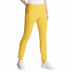 Polo Ralph Lauren RLX Ralph Lauren Print Eagle Yellow Gingham Womens Golf Pants