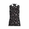 Polo Ralph Lauren RLX Ralph Lauren Printed Airflow Black Deco Womens Sleeveless Golf Polo