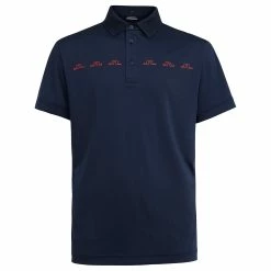 J.Lindeberg J. Lindeberg Zip Slim Fit Mens Golf Polo