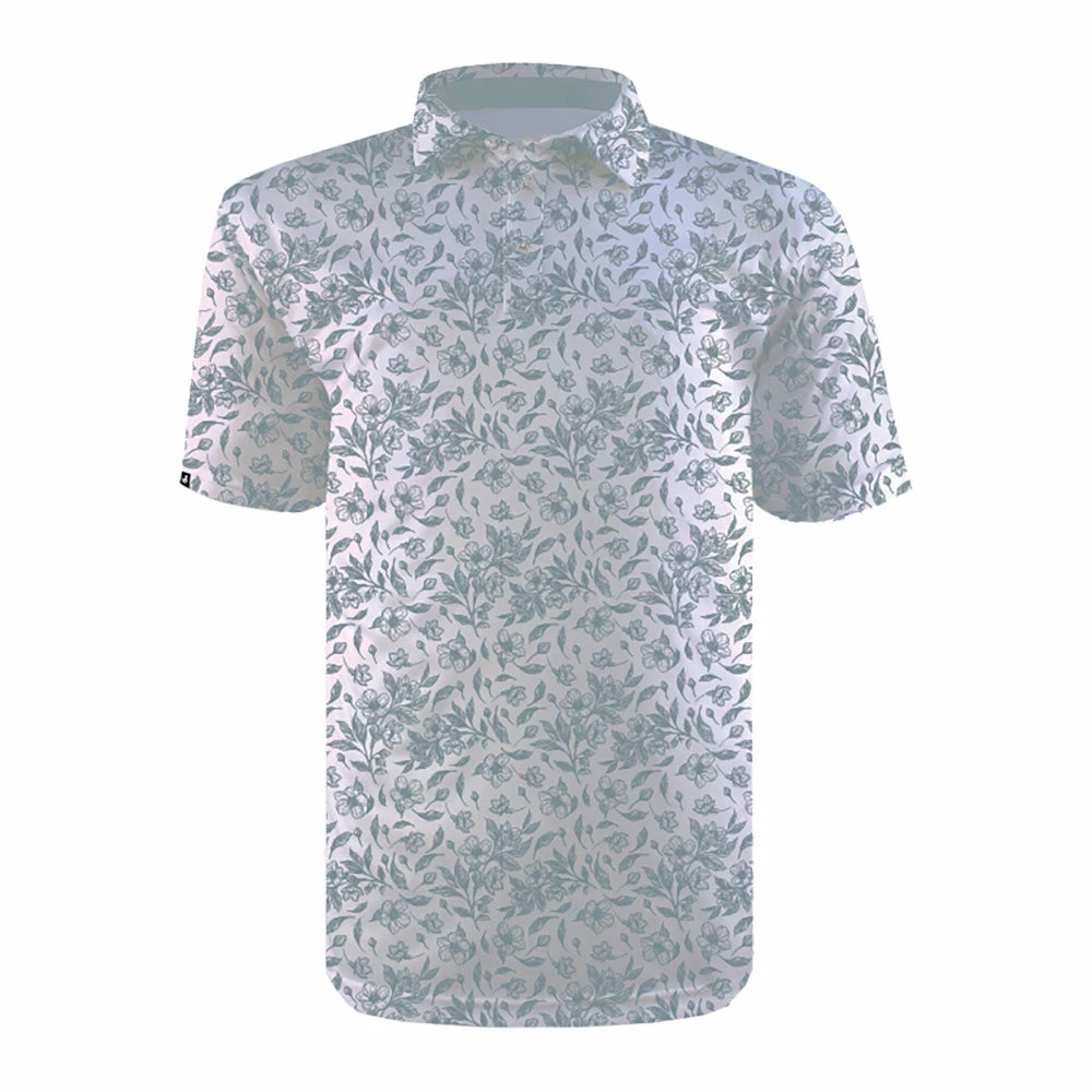 Swannies Hanley White Slate Mens Golf Polo 1 Swannies Hanley White Slate Mens Golf Polo