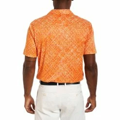 Robert Graham Downdrift Performance Knit Mens Golf Polo -Bats Elegant store 25817 ORANGE 2