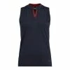 J.Lindeberg J. Lindeberg Leya Navy Womens Sleeveless Golf Polo