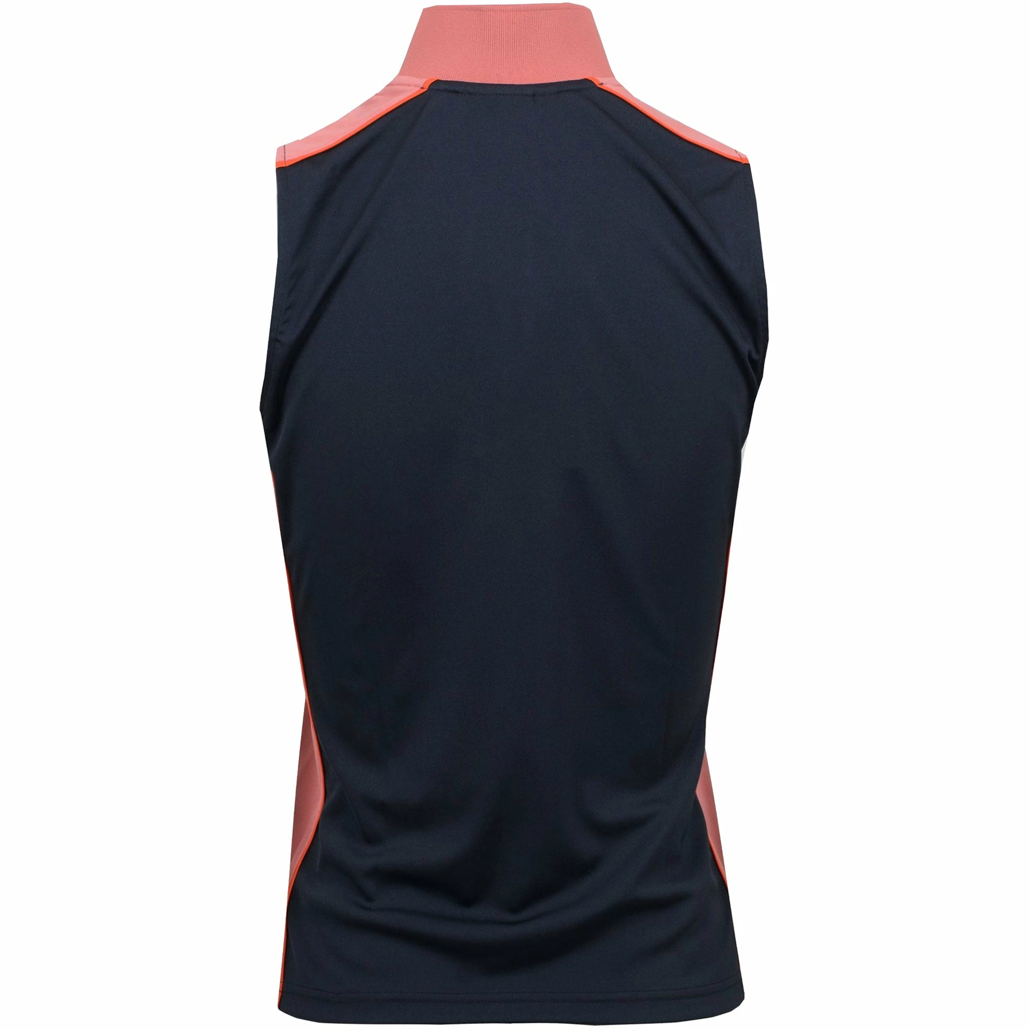 J.Lindeberg J. Lindeberg Farrow Navy Womens Sleeveless Golf Polo 2 J.Lindeberg J. Lindeberg Farrow Navy Womens Sleeveless Golf Polo - Image 2