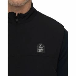 TravisMathew Good Fortune Mens Golf Vest -Bats Elegant store 30657 BLACK0BLK 2