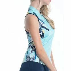 Lucky In Love Urbana Womens Golf Tank With Built-In Bra -Bats Elegant store 31210 COOL464 2