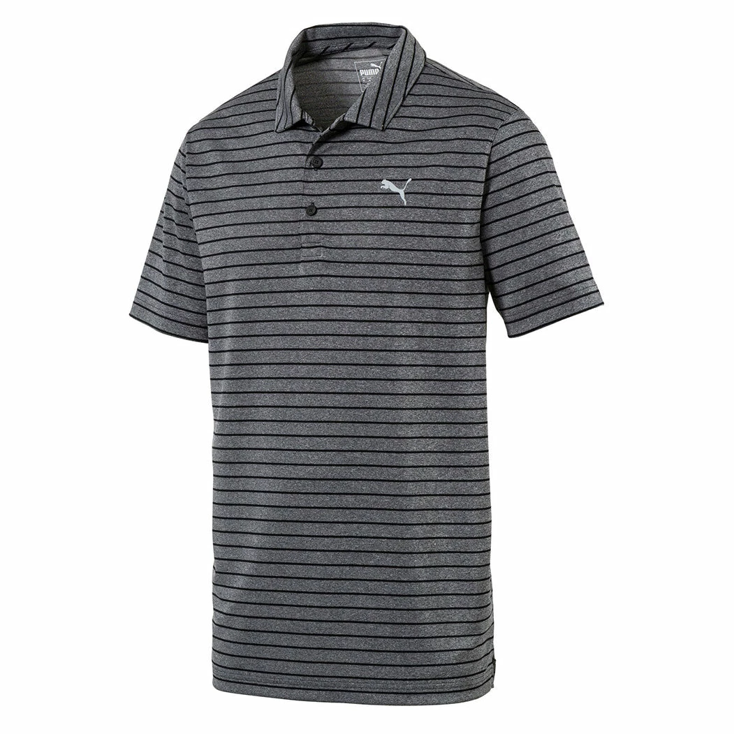 PUMA Golf Puma Rotation Stripe Mens Golf Polo 1 PUMA Golf Puma Rotation Stripe Mens Golf Polo