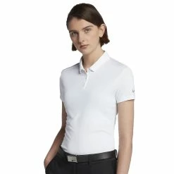 Nike Golf Nike Dri Fit Solid Womens Golf Polo -Bats Elegant store 884871 100WHITE
