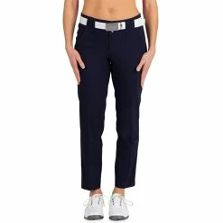 JoFit Belted Cropped Ankle Womens Golf Pants -Bats Elegant store GB510 MIDNIGHT