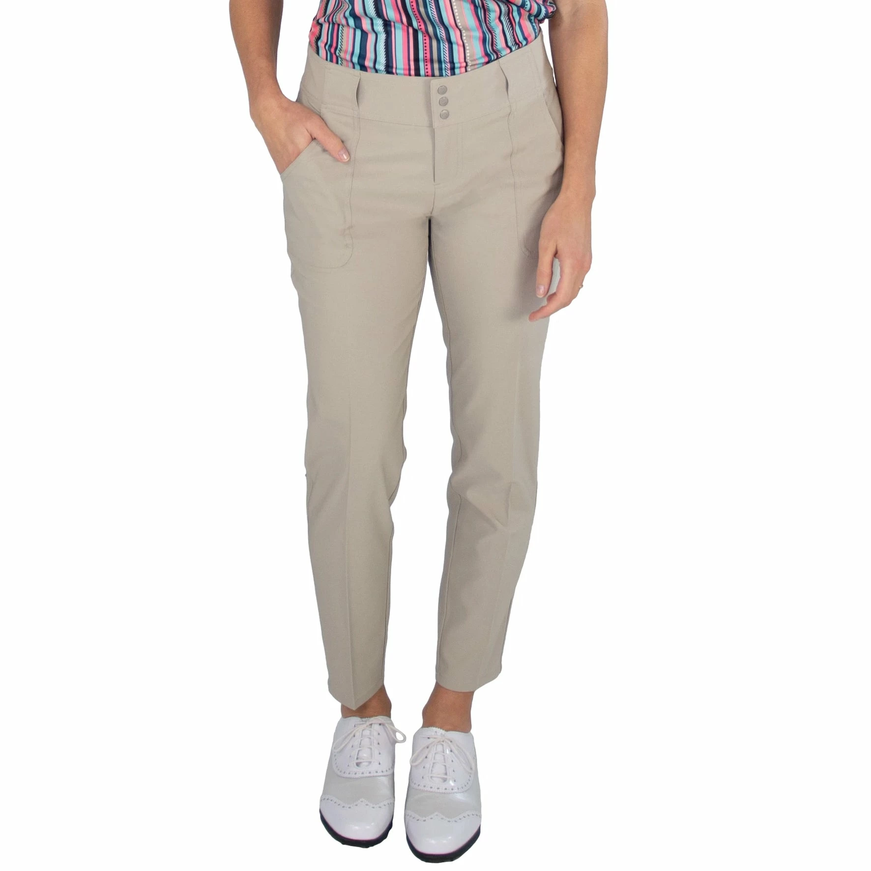 Jofit Belted Cropped Womens Golf Pants 1 Jofit Belted Cropped Womens Golf Pants