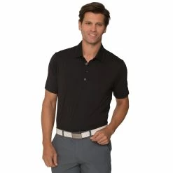 CHASE 54 Chase54 Explore Mens Golf Polo -Bats Elegant store ME1100 BLACK