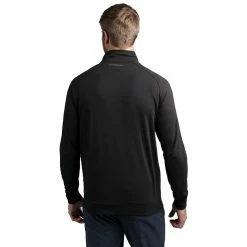 TravisMathew Zachary Mens Golf 1/2 Zip -Bats Elegant store ZACHARY BLACK 2