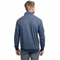 TravisMathew Zachary Mens Golf 1/2 Zip -Bats Elegant store ZACHARY HTHBLUENIGHTS 2