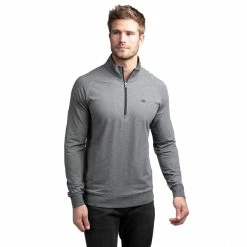 TravisMathew Zachary Mens Golf 1/2 Zip -Bats Elegant store ZACHARY HTHDARKSHADOW